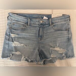 American Eagle Outfitters Blue Cut-Off Jean Shorts
